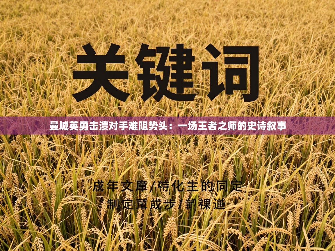 曼城英勇击溃对手难阻势头：一场王者之师的史诗叙事  第2张